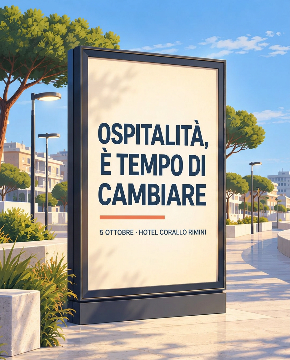 Cartellone dell'evento Ospitalità, è tempo di cambiare sul lungomare di Rimini